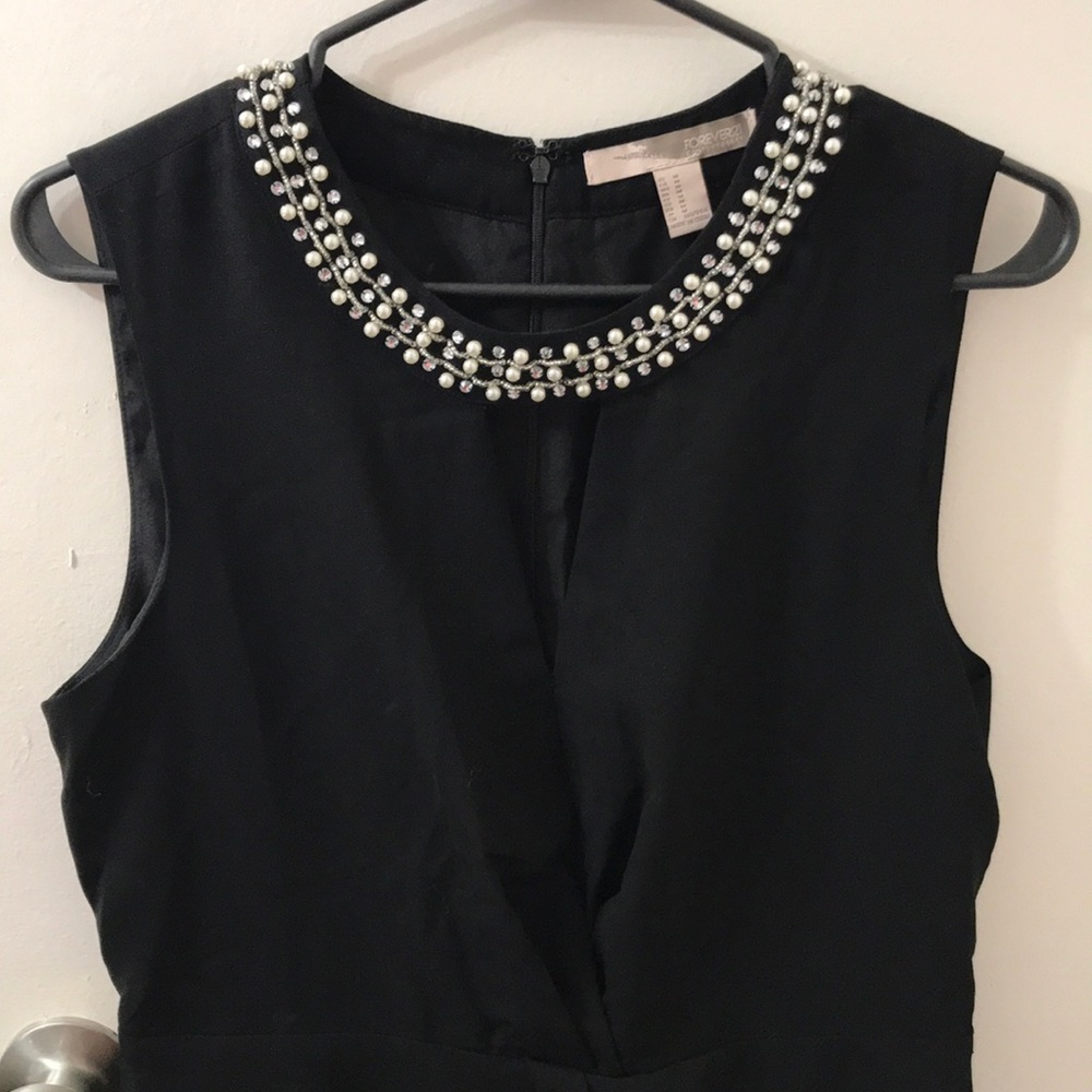 Pearl lined cocktail dress